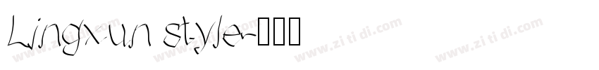 Lingxun style字体转换